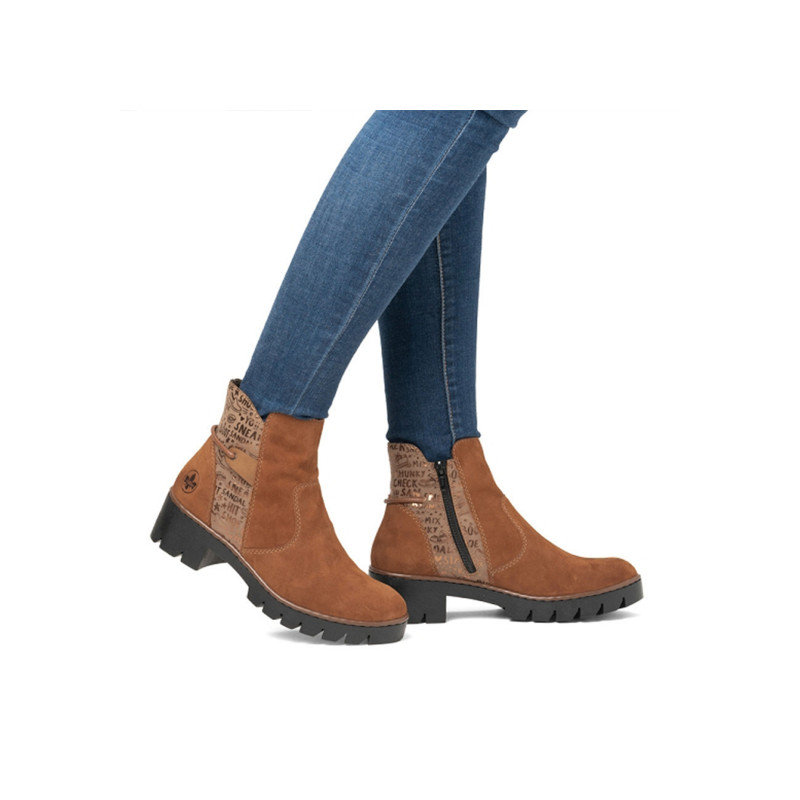 X5755 Camel, Bottines Rieker