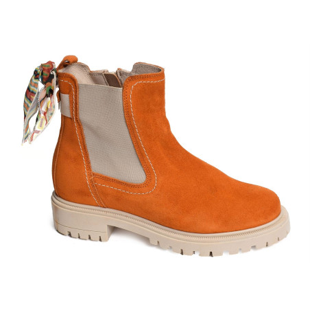 BECKY Orange, Chelsea boots Goodstep