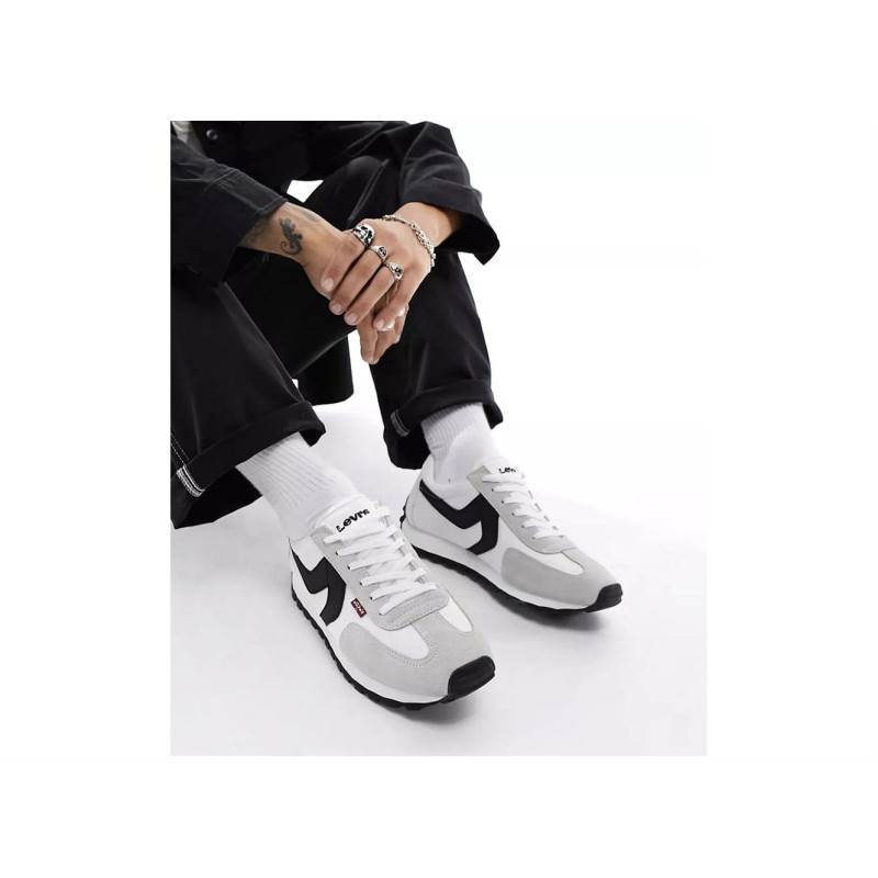 STRYDER Blanc Noir, Baskets running Levi's