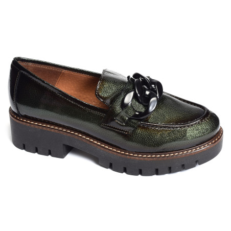 CV6204 Verni Vert, Mocassins Folie's