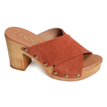 811 C Brique, Mules Clogs