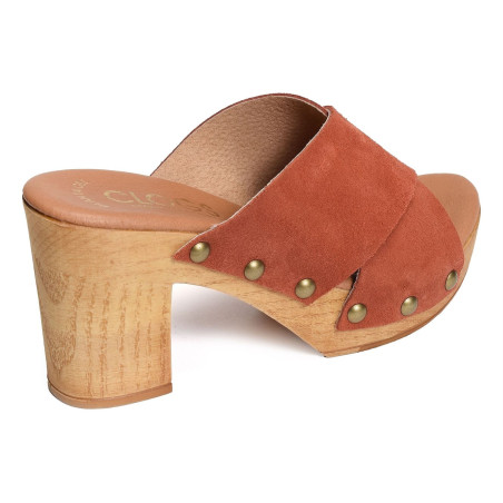 811 C Brique, Mules Clogs