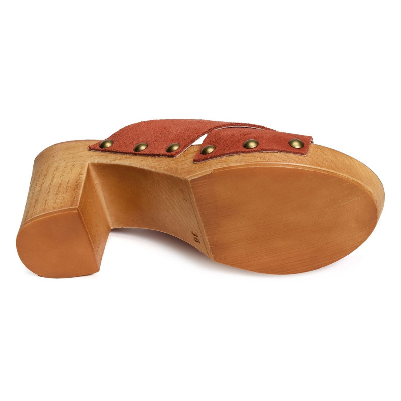 811 C Brique, Mules Clogs