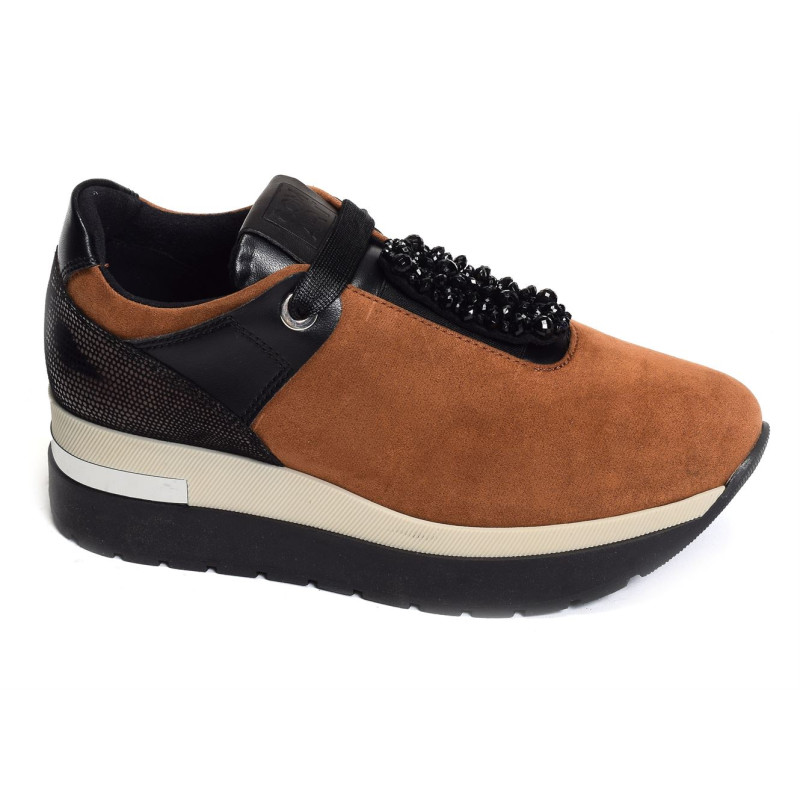 9B4857 Camel, Sneakers basses Comart