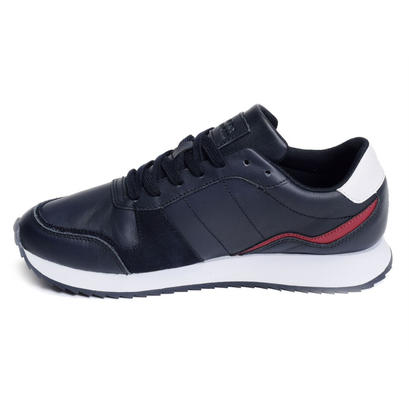 RUNNER EVO LEATHER 4714 Marine, Baskets running Tommy Hilfiger