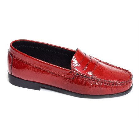 MOZARD Verni Rouge, Mocassins Geo Reino