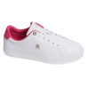 ELEVATED ESSENTIAL COURT SNEAKER 7377 Blanc Rose, Sneakers basses Tommy Hilfiger