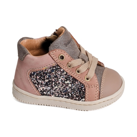 FRIDA ZIP Rose Glitter, Chaussures à Lacets Babybotte