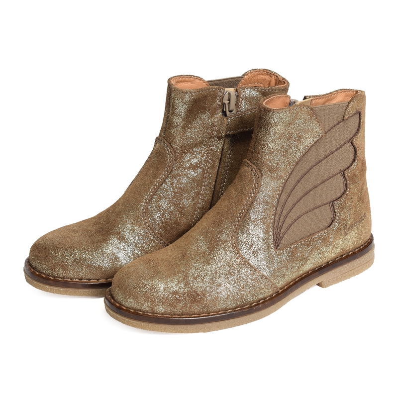 KAILLE Taupe Or, Chelsea boots Babybotte