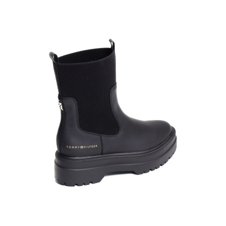 FEMININE SEASONAL UTILITY BOOT 7226 Noir, Chelsea boots Tommy Hilfiger