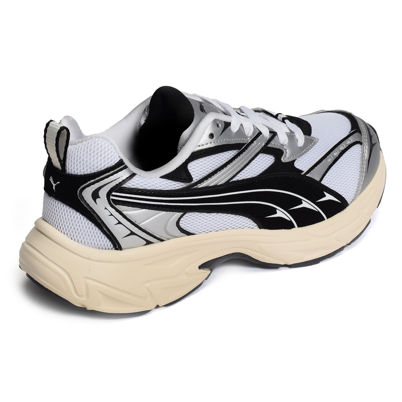 MORPHIC RETRO Blanc Noir, Baskets running Puma