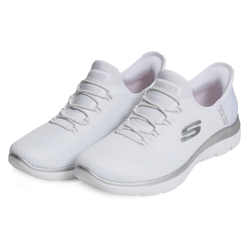 SUMMITS DIAMOND DREAM Blanc, Baskets running Skechers