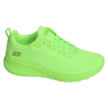 BOBS SQUAD CHAOS COOL RYTHMS Vert Fluo, Baskets running Skechers