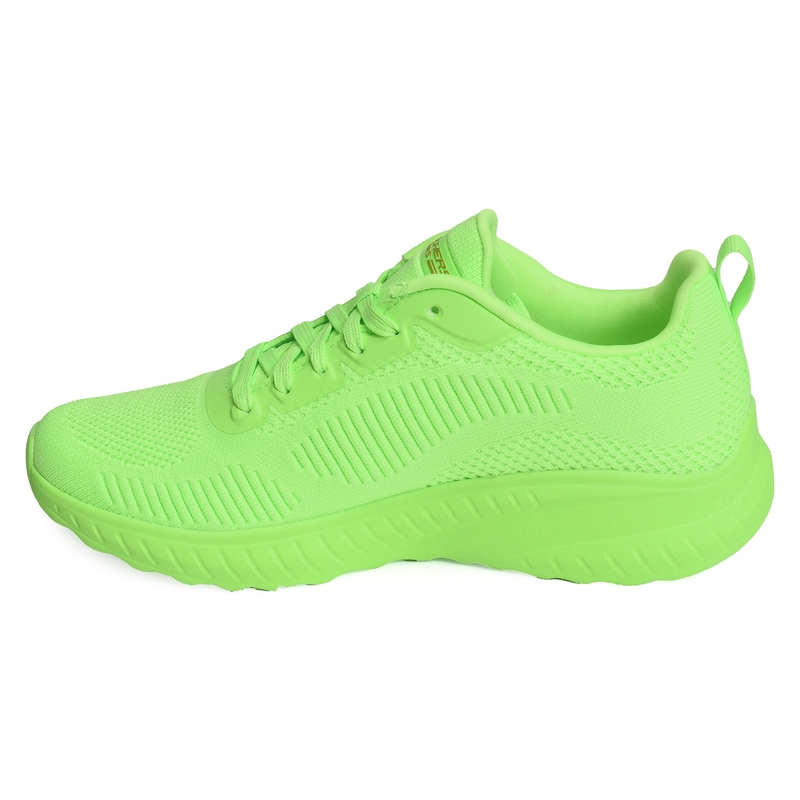 BOBS SQUAD CHAOS COOL RYTHMS Vert Fluo, Baskets running Skechers