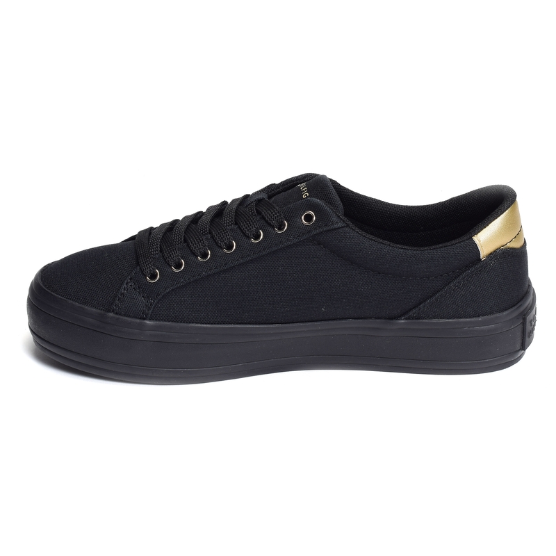 ESSENTIAL VULC CANVAS SNEAKER 7682 Noir, Chaussures basses Tommy Hilfiger