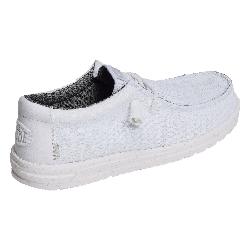 WALLY SPORT MESH Blanc Blanc, Chaussures basses HeyDude