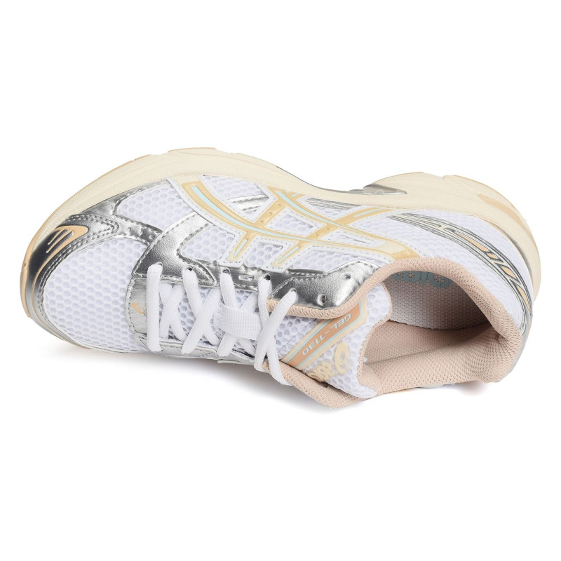 GEL 1130 W Blanc Beige, Baskets running Asics