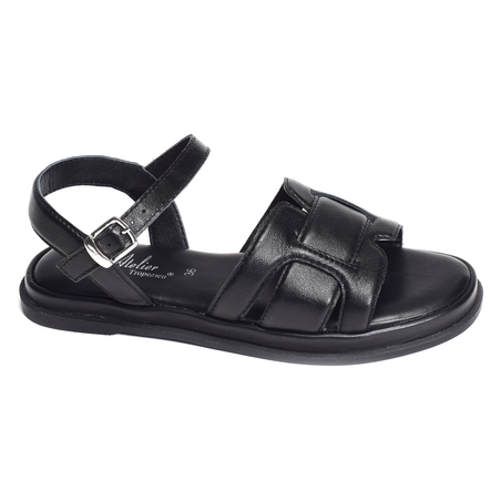 SH307 A Noir, Mules Atelier Tropézien