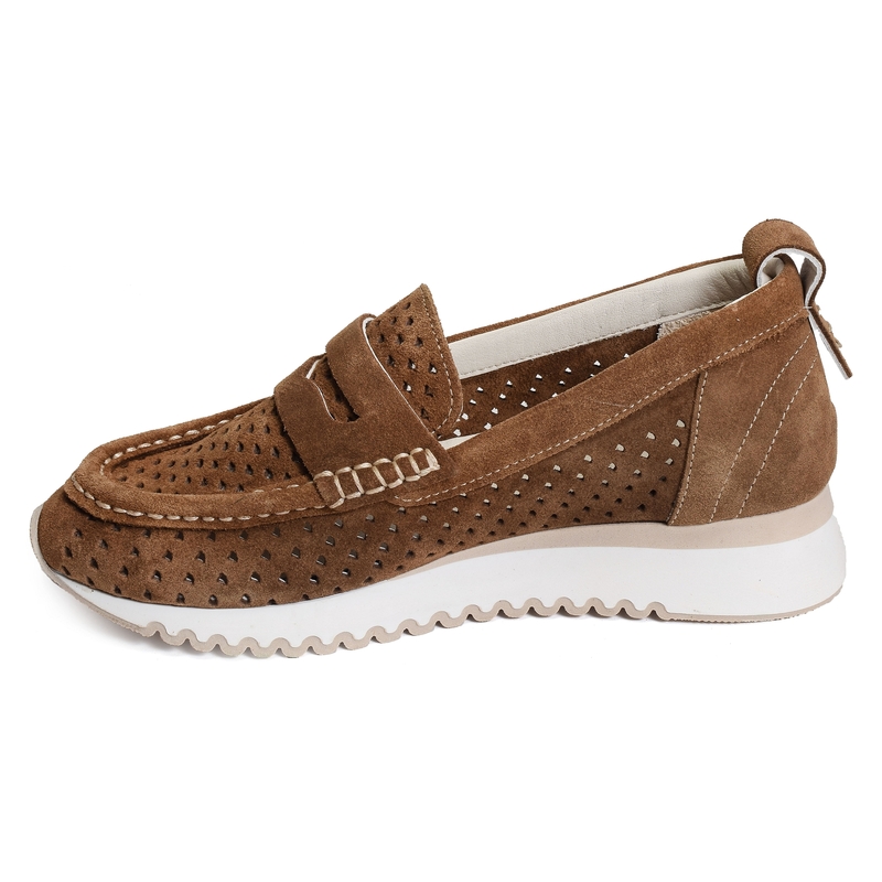 ESPERAUSSES Tabac, Mocassins Coco & Abricot