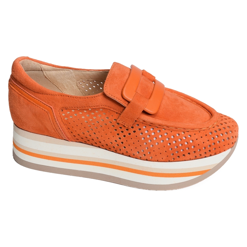 CHER Orange, Mocassins Softwaves