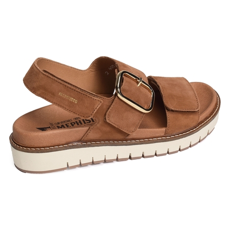 BELONA Camel, Sandales plates Mephisto