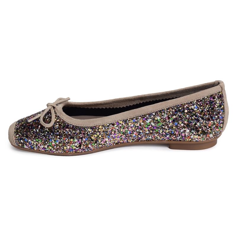 HARMONY GLITTER Multicolore, Ballerines Reqins