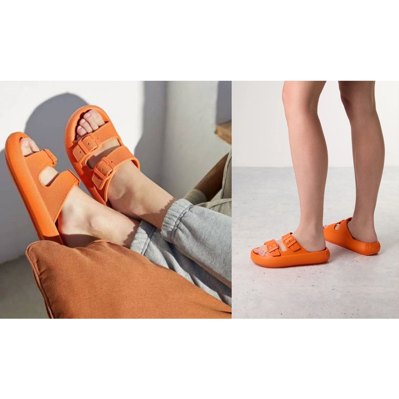 BLOOMER BIO Orange, Claquettes D.Franklin