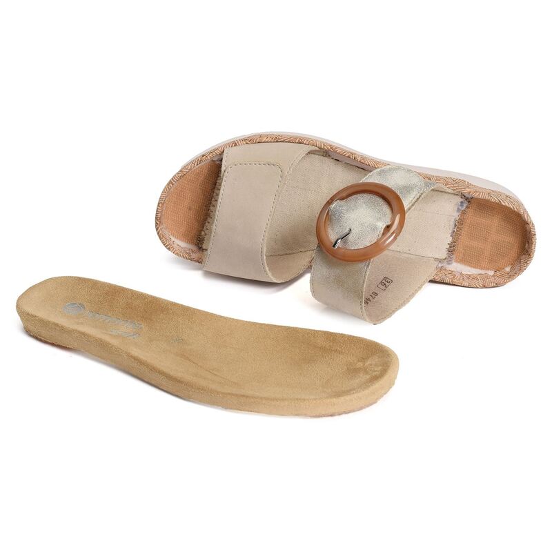 R6858 Beige, Mules Remonte