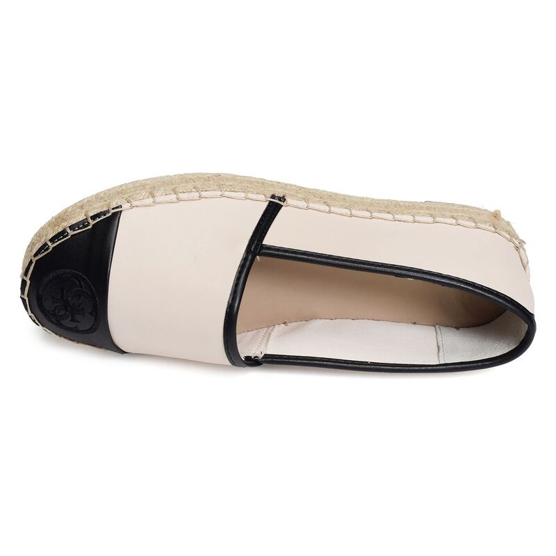 JALEEL2 Beige Noir, Espadrilles Guess