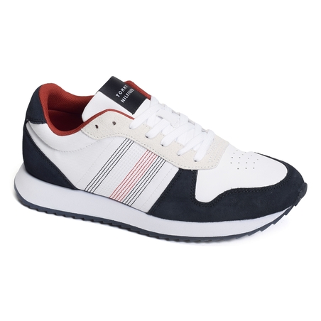 RUNNER EVO MIX STITCH 5122 Marine Blanc, Baskets running Tommy Hilfiger