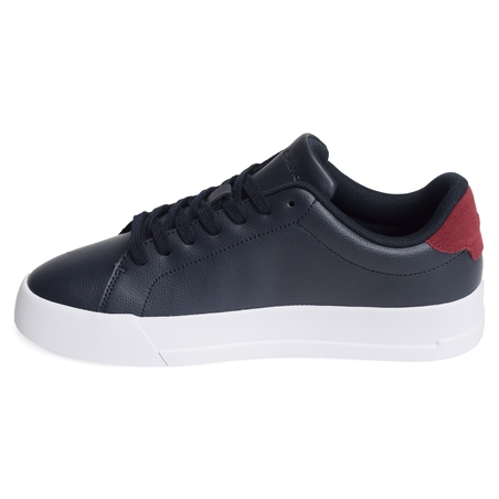 TH COURT LEATHER DETAIL ESS 5367 Marine, Sneakers basses Tommy Hilfiger