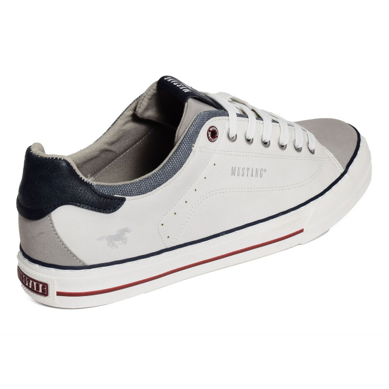 4180307 Blanc Gris, Sneakers basses Mustang