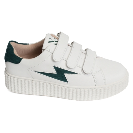 VICKY Blanc Vert, Sneakers basses Vanessa Wu