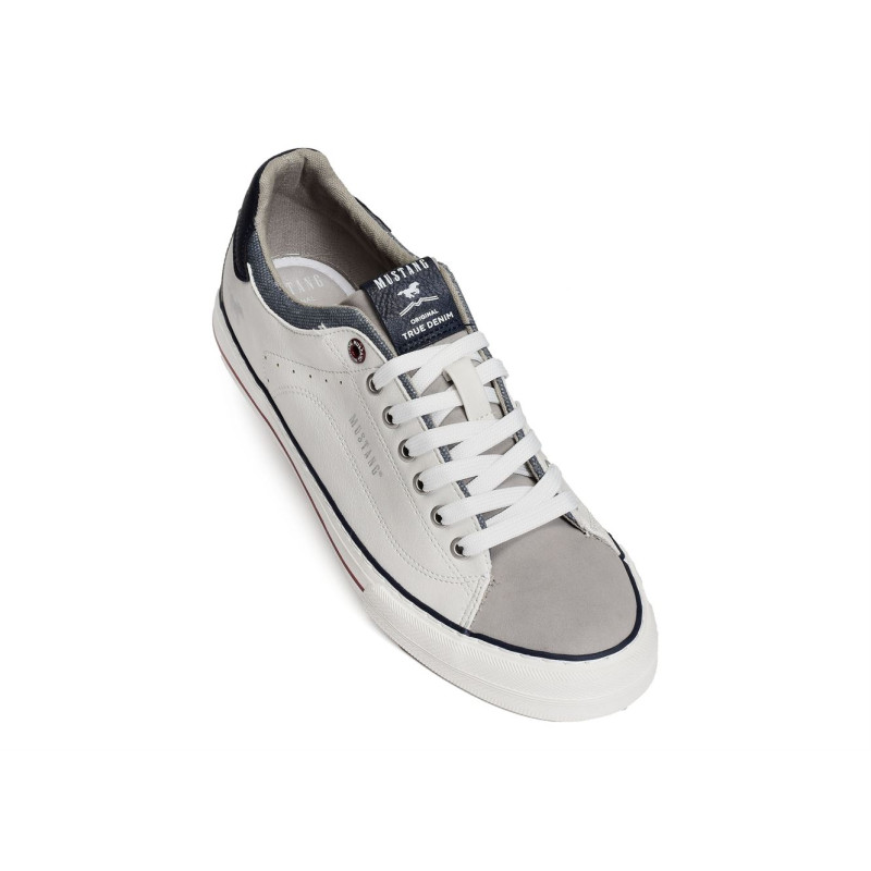 4180307 Blanc Gris, Sneakers basses Mustang