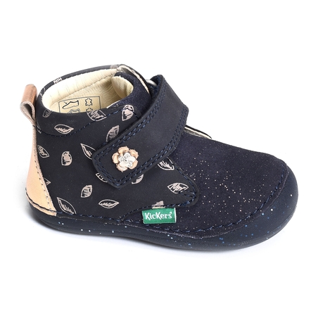 SABIO GIRL Marine Or, Chaussures à Scratch Kickers