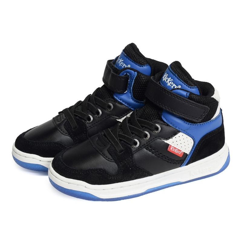 KICKADO BOY Noir Bleu, Baskets montantes Kickers