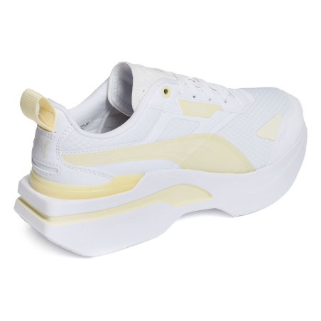 KOSMO RIDER TECH Blanc Jaune, Baskets running Puma