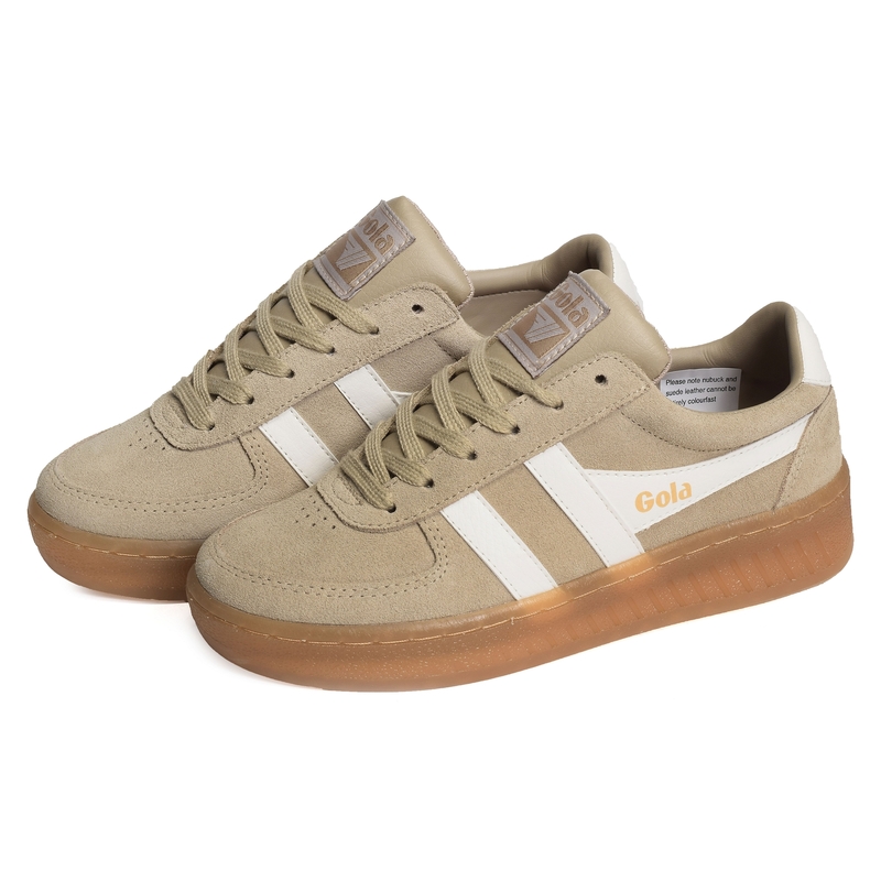 GRANDSLAM SUEDE Beige Blanc, Sneakers basses Gola