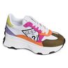 CALEBB4 Blanc Multicolore, Baskets running Guess