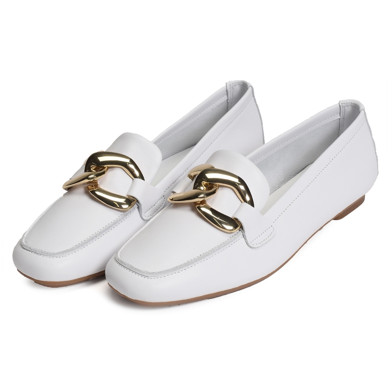 HASTER Blanc, Mocassins Reqins