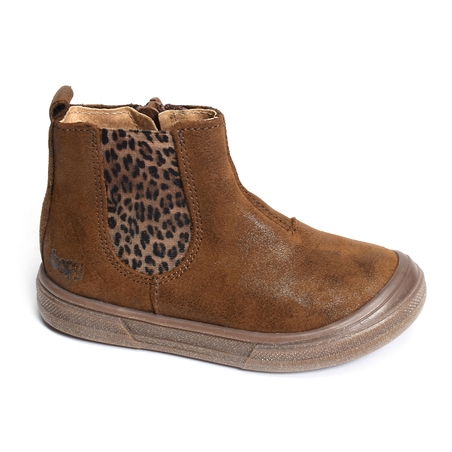 SEBESTAR Marron Léopard, Chelsea boots Bopy