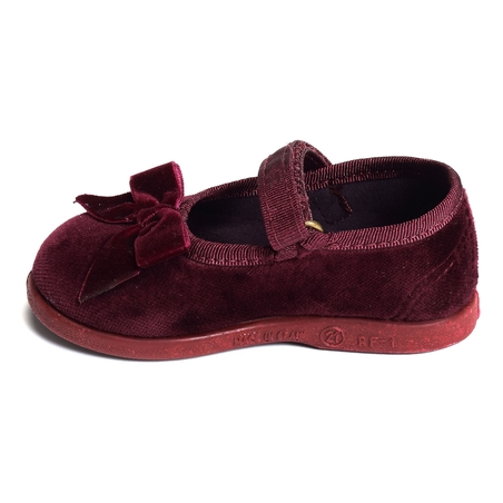 MERCEDES TERCIOPELO LAZO Bordeaux, Ballerines Cienta