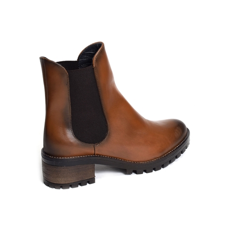 14120 Cognac, Chelsea boots Qootum