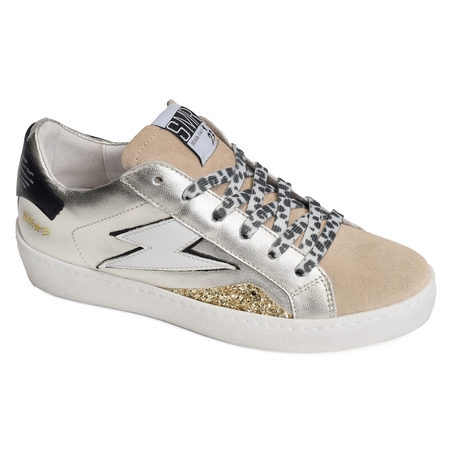 LARRY Beige Argent, Sneakers basses Semerdjian