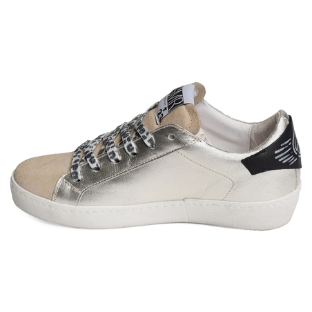 LARRY Beige Argent, Sneakers basses Semerdjian