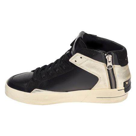 SK8 DELUXE MID Noir Or, Baskets montantes Crime London