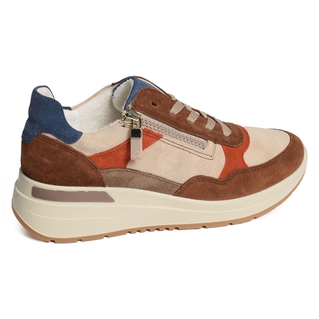 GARDA Beige Marron, Baskets running Ara