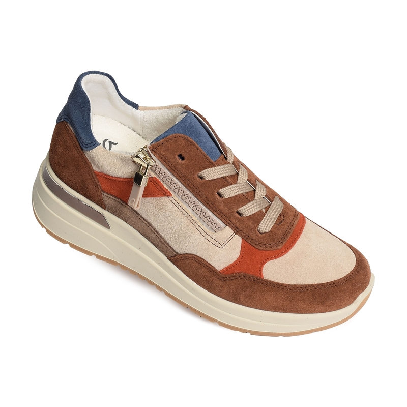 GARDA Beige Marron, Baskets running Ara