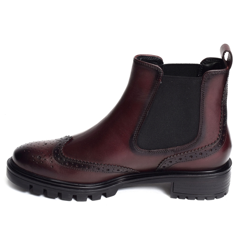 TULSA Bordeaux, Chelsea boots Ara