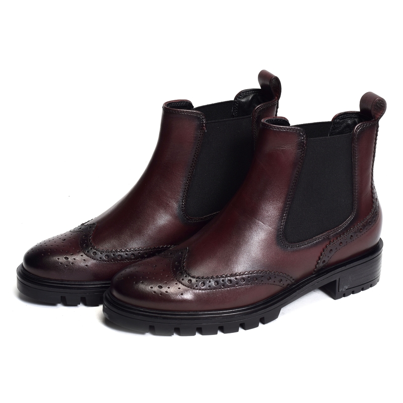 TULSA Bordeaux, Chelsea boots Ara